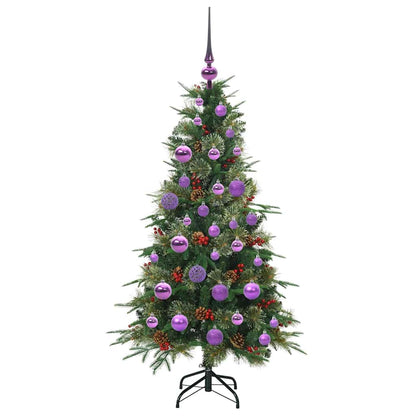 vidaXL Artificial Hinged Christmas Tree Green 120 cm PE and PVC - 51132