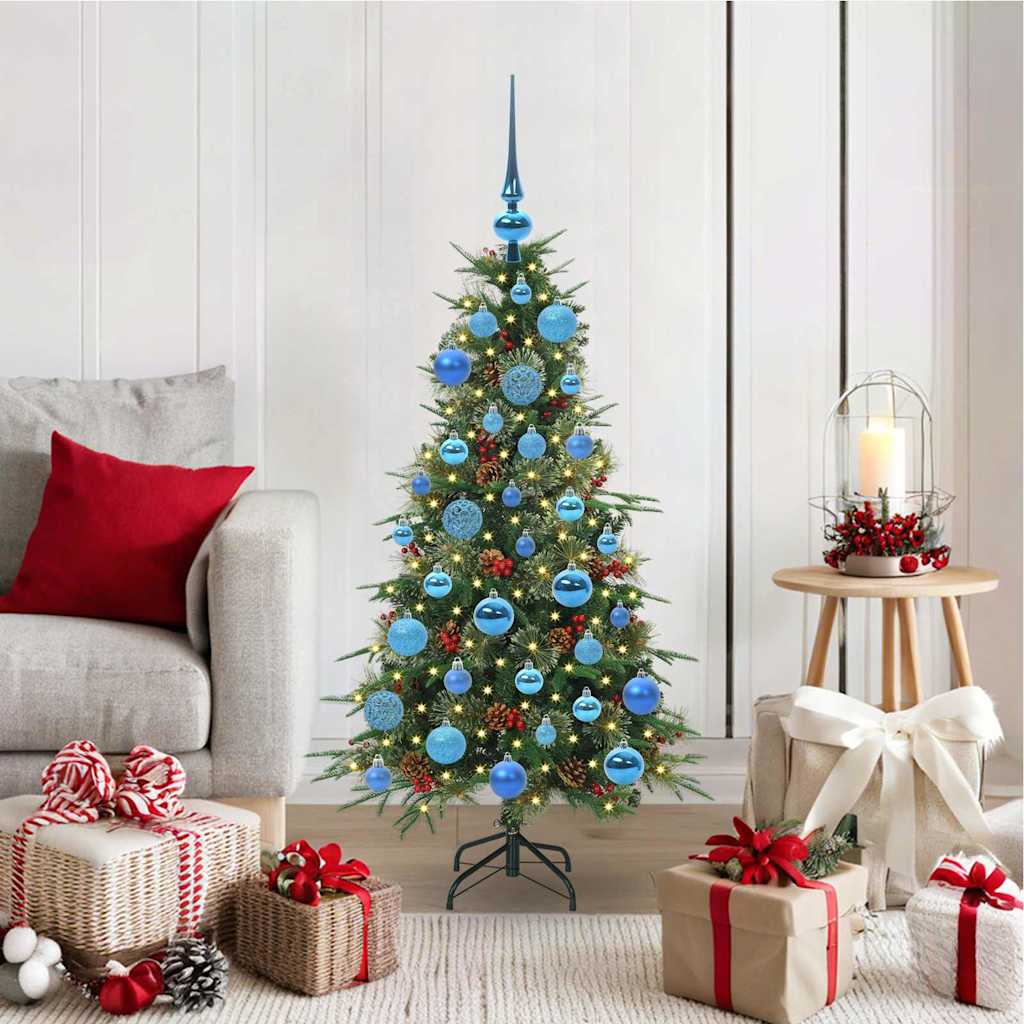vidaXL Artificial Hinged Christmas Tree Green 120 cm PE and PVC - 51136