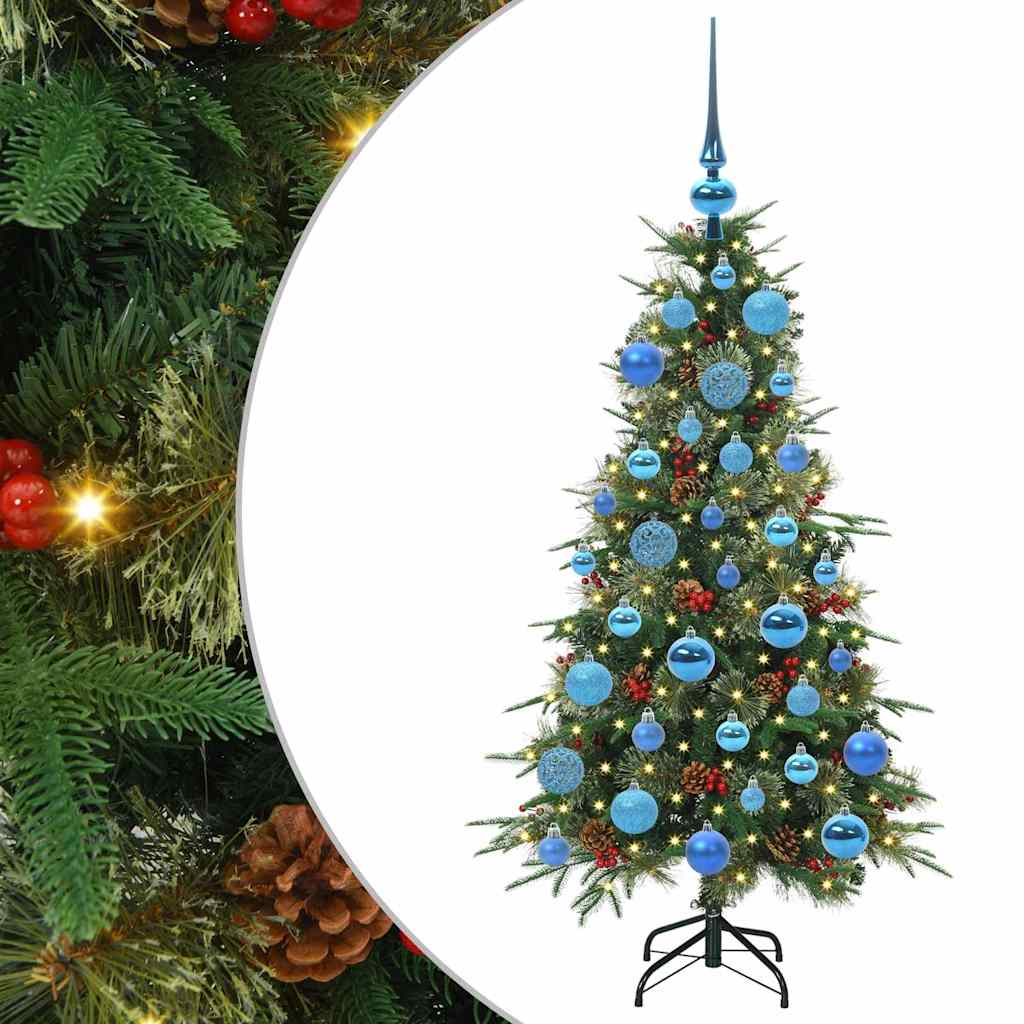 vidaXL Artificial Hinged Christmas Tree Green 120 cm PE and PVC - 51136