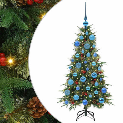 vidaXL Artificial Hinged Christmas Tree Green 120 cm PE and PVC - 51136