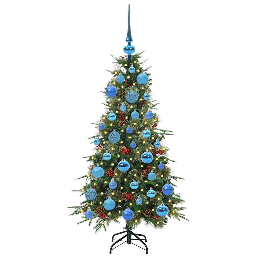 vidaXL Artificial Hinged Christmas Tree Green 120 cm PE and PVC - 51136