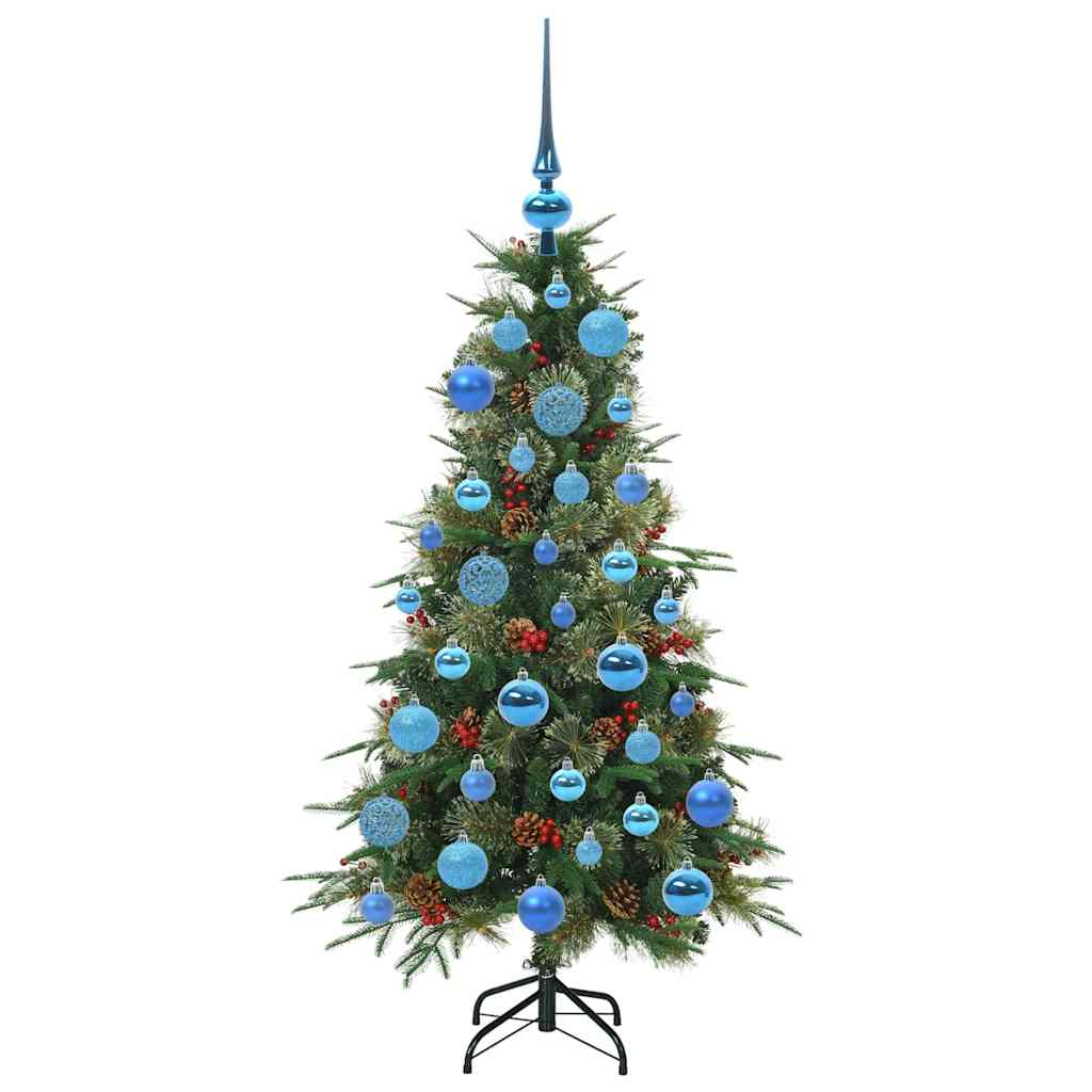 vidaXL Artificial Hinged Christmas Tree Green 120 cm PE and PVC - 51136
