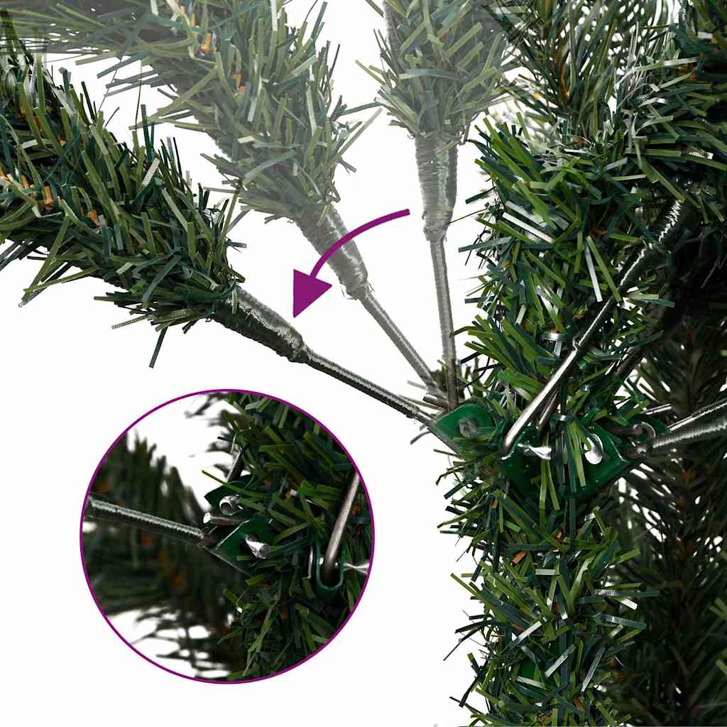 vidaXL Artificial Hinged Christmas Tree Green 120 cm PE and PVC - 51136