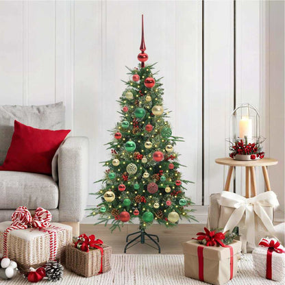 vidaXL Artificial Hinged Christmas Tree Green 120 cm PE and PVC - 51137