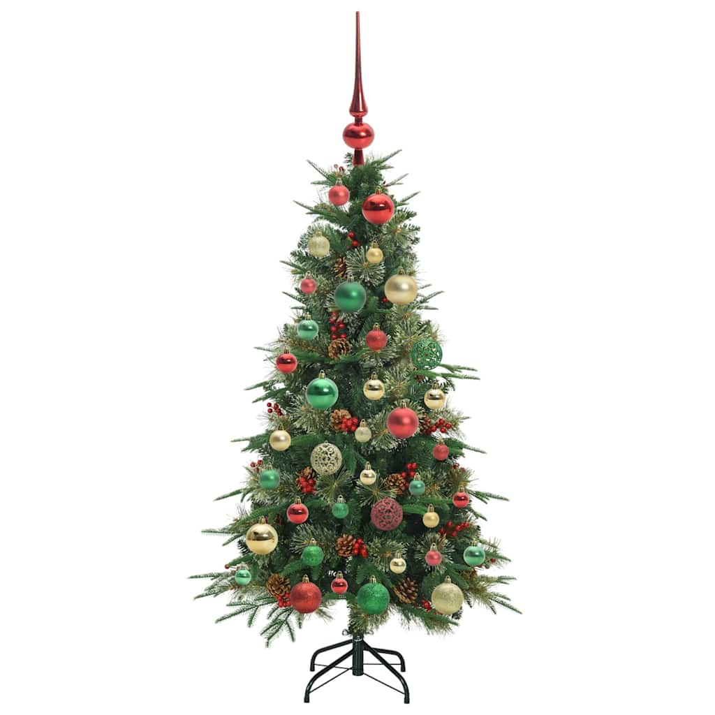 vidaXL Artificial Hinged Christmas Tree Green 120 cm PE and PVC - 51137