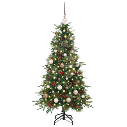 vidaXL Artificial Hinged Christmas Tree Green 150 cm PE and PVC - 51141
