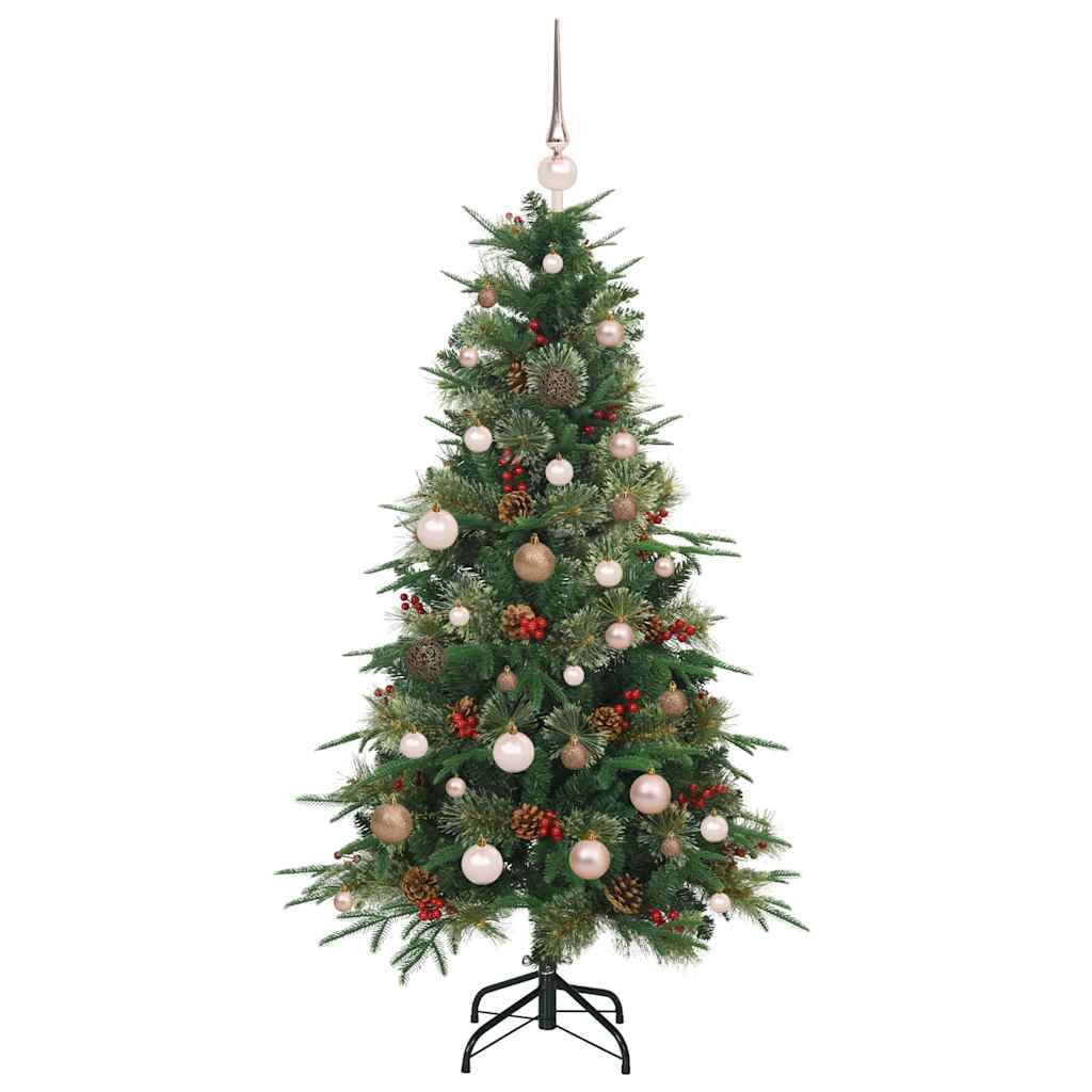 vidaXL Artificial Hinged Christmas Tree Green 150 cm PE and PVC - 51141