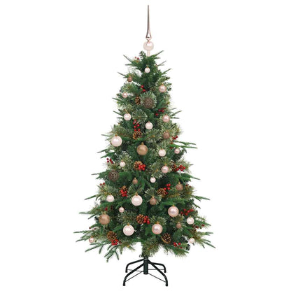 vidaXL Artificial Hinged Christmas Tree Green 150 cm PE and PVC - 51141