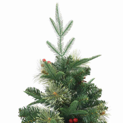 vidaXL Artificial Hinged Christmas Tree Green 150 cm PE and PVC - 51146