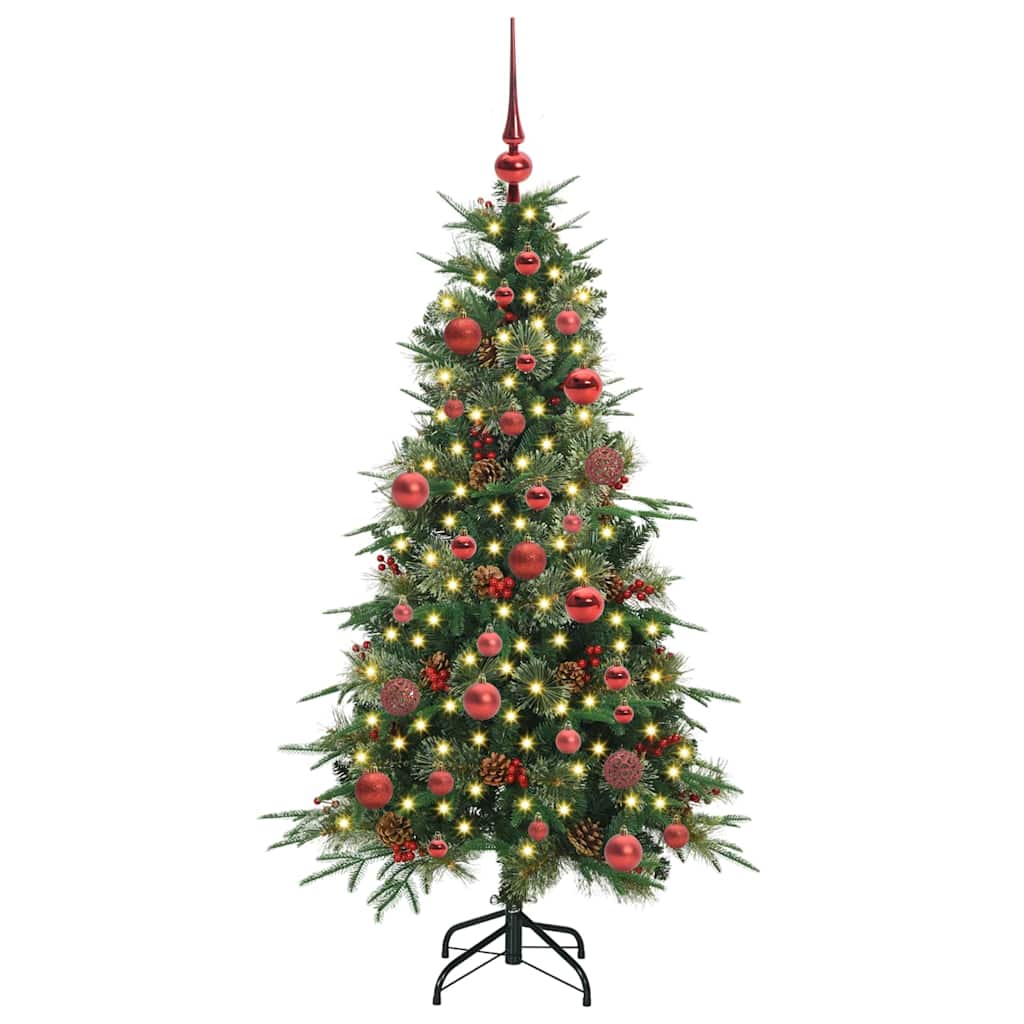 vidaXL Artificial Hinged Christmas Tree Green 150 cm PE and PVC - 51146