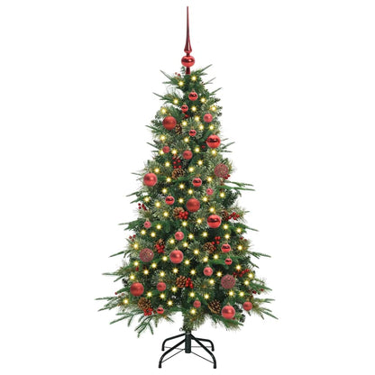 vidaXL Artificial Hinged Christmas Tree Green 150 cm PE and PVC - 51146