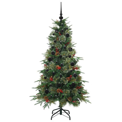 vidaXL Artificial Hinged Christmas Tree Green 150 cm PE and PVC - 51157
