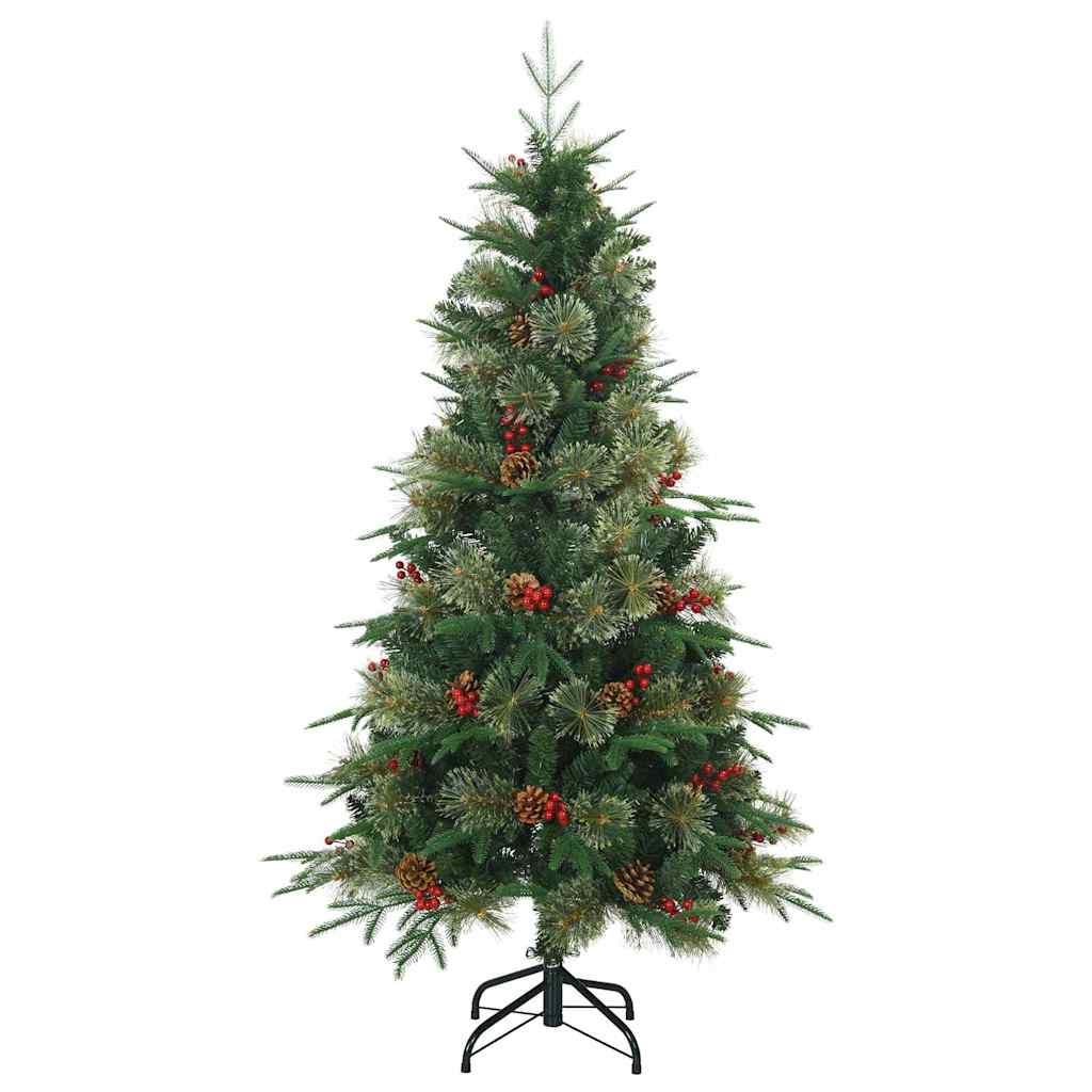 vidaXL Artificial Hinged Christmas Tree Green 150 cm PE and PVC - 51157