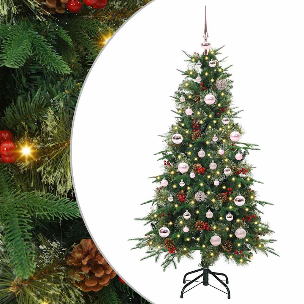 vidaXL Artificial Hinged Christmas Tree Green 150 cm PE and PVC - 51164