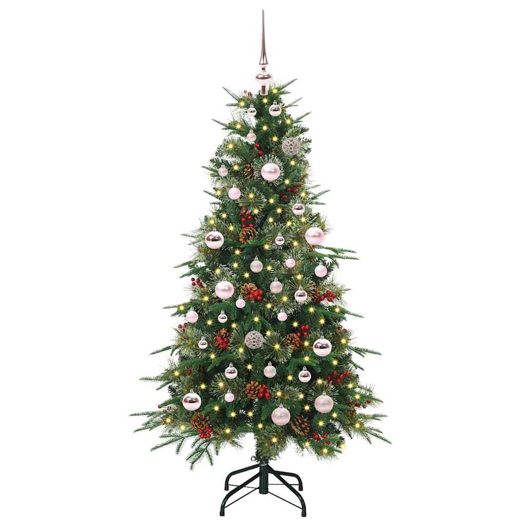 vidaXL Artificial Hinged Christmas Tree Green 150 cm PE and PVC - 51164