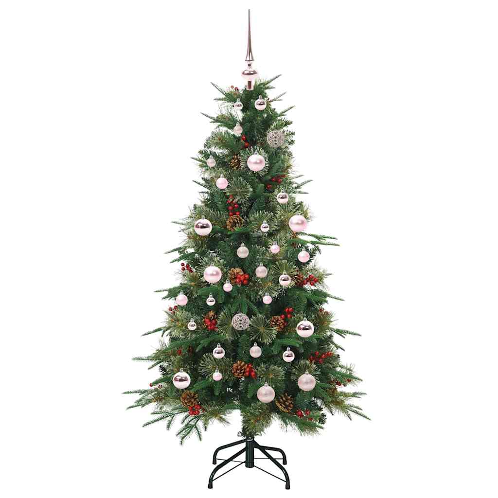 vidaXL Artificial Hinged Christmas Tree Green 150 cm PE and PVC - 51164