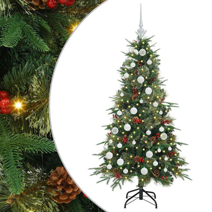 vidaXL Artificial Hinged Christmas Tree Green 150 cm PE and PVC - 51167