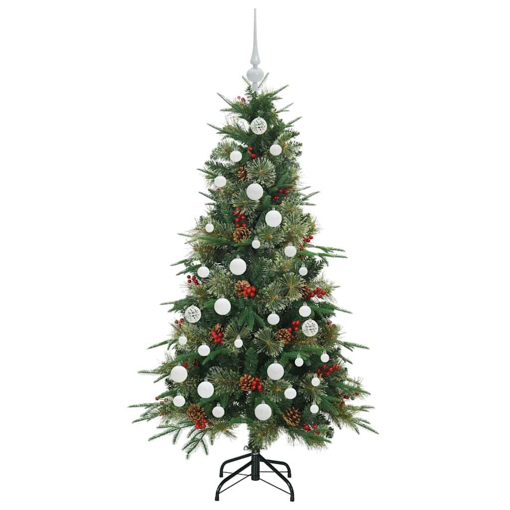 vidaXL Artificial Hinged Christmas Tree Green 150 cm PE and PVC - 51167