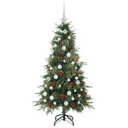 vidaXL Artificial Hinged Christmas Tree Green 150 cm PE and PVC - 51167
