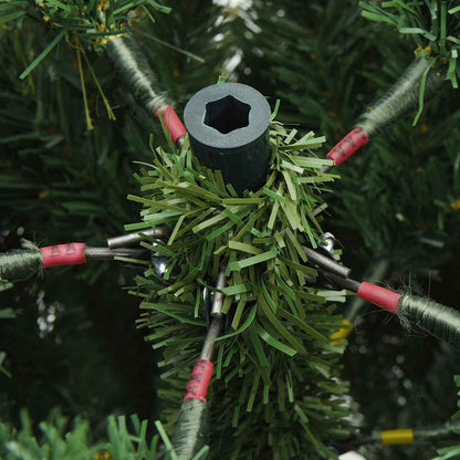 vidaXL Artificial Hinged Christmas Tree Green 150 cm PE and PVC - 51171