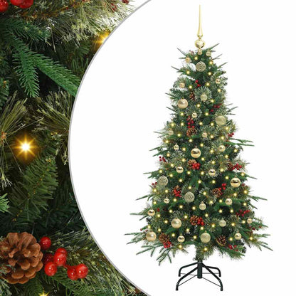 vidaXL Artificial Hinged Christmas Tree Green 150 cm PE and PVC - 51171