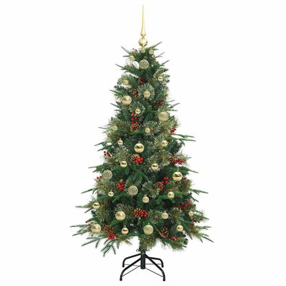 vidaXL Artificial Hinged Christmas Tree Green 150 cm PE and PVC - 51171