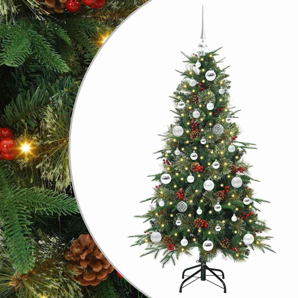 vidaXL Artificial Hinged Christmas Tree Green 150 cm PE and PVC - 51173