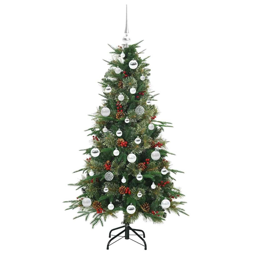 vidaXL Artificial Hinged Christmas Tree Green 150 cm PE and PVC - 51173