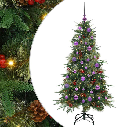 vidaXL Artificial Hinged Christmas Tree Green 150 cm PE and PVC - 51184