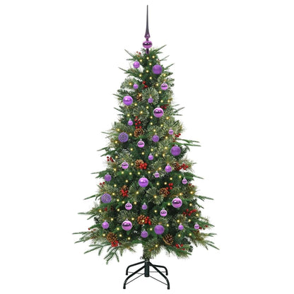 vidaXL Artificial Hinged Christmas Tree Green 150 cm PE and PVC - 51184