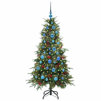 vidaXL Artificial Hinged Christmas Tree Green 150 cm PE and PVC - 51193