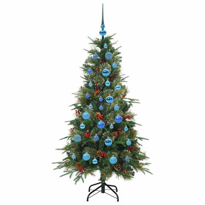 vidaXL Artificial Hinged Christmas Tree Green 150 cm PE and PVC - 51193