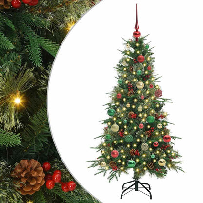 vidaXL Artificial Hinged Christmas Tree Green 150 cm PE and PVC - 51202