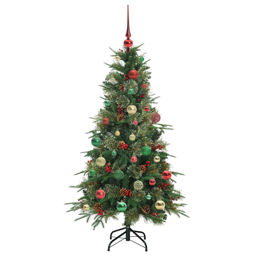 vidaXL Artificial Hinged Christmas Tree Green 150 cm PE and PVC - 51202