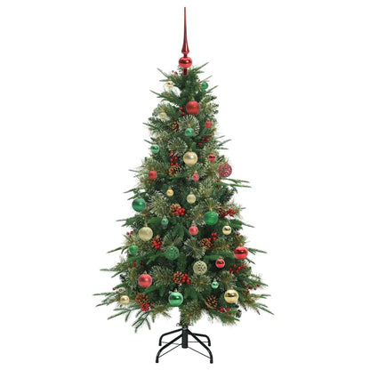 vidaXL Artificial Hinged Christmas Tree Green 150 cm PE and PVC - 51202