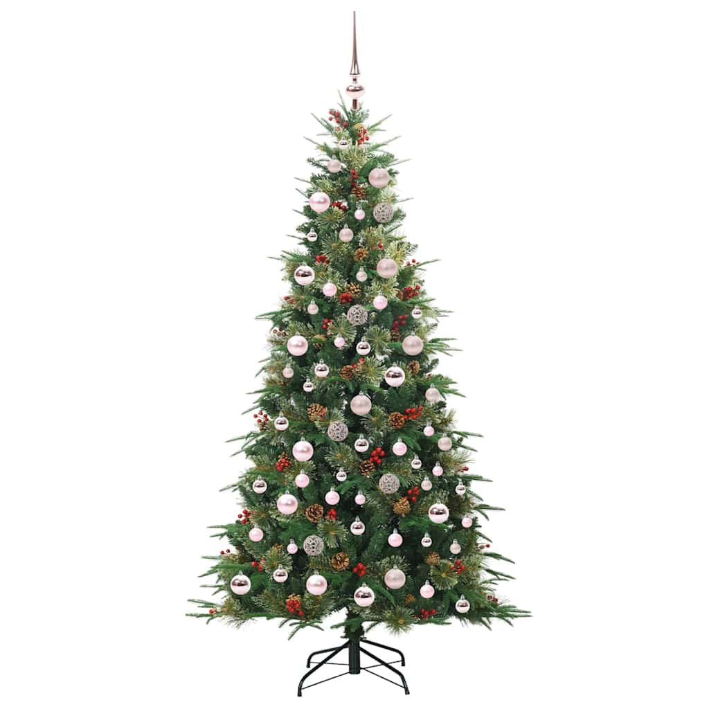 vidaXL Artificial Hinged Christmas Tree Green 180 cm PE and PVC - 51234