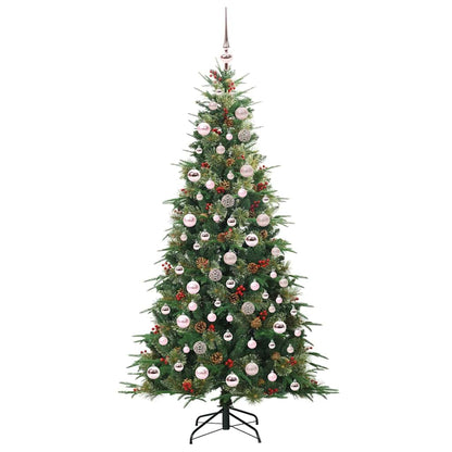 vidaXL Artificial Hinged Christmas Tree Green 180 cm PE and PVC - 51234