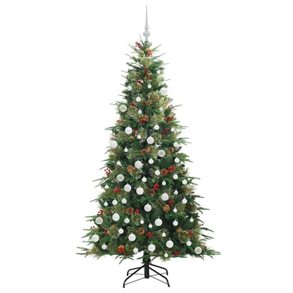 vidaXL Artificial Hinged Christmas Tree Green 180 cm PE and PVC - 51245