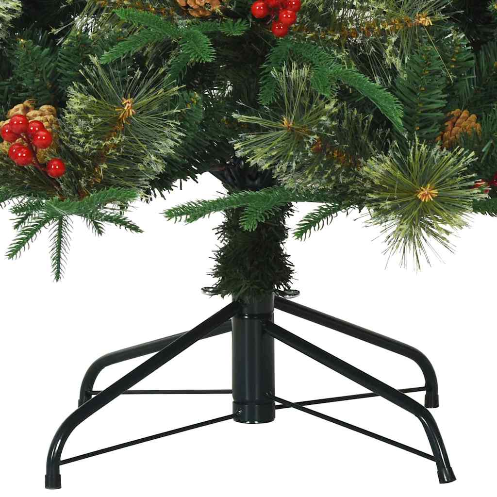 vidaXL Artificial Hinged Christmas Tree Green 180 cm PE and PVC - 51252