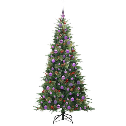 vidaXL Artificial Hinged Christmas Tree Green 180 cm PE and PVC - 51252