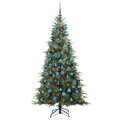vidaXL Artificial Hinged Christmas Tree Green 180 cm PE and PVC - 51261