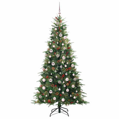 vidaXL Artificial Hinged Christmas Tree Green 210 cm PE and PVC - 51288