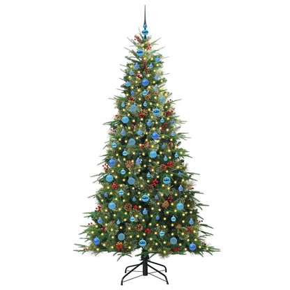 vidaXL Artificial Hinged Christmas Tree Green 210 cm PE and PVC - 51300