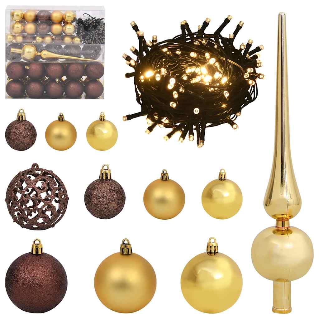 vidaXL Artificial Hinged Christmas Tree Green 240 cm PE and PVC - 51303