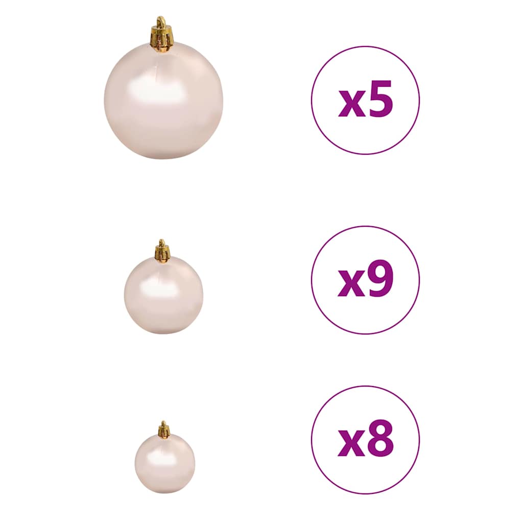 vidaXL Artificial Hinged Christmas Tree White 120 cm PE and PVC - 51347