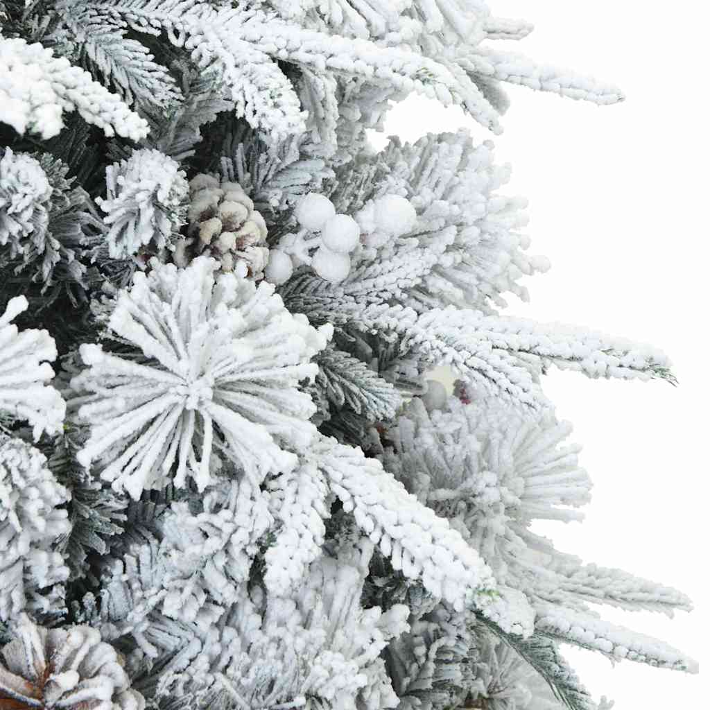 vidaXL Artificial Hinged Christmas Tree White 120 cm PE and PVC - 51364