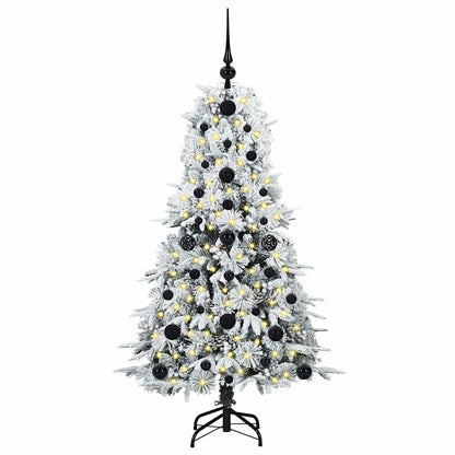 vidaXL Artificial Hinged Christmas Tree White 120 cm PE and PVC - 51364