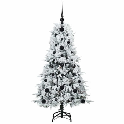 vidaXL Artificial Hinged Christmas Tree White 120 cm PE and PVC - 51364