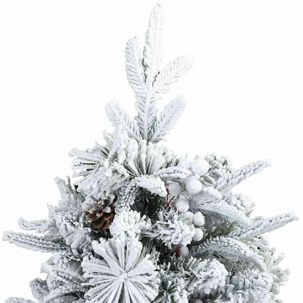 vidaXL Artificial Hinged Christmas Tree White 120 cm PE and PVC - 51375