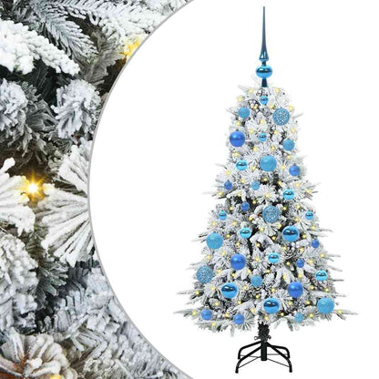 vidaXL Artificial Hinged Christmas Tree White 120 cm PE and PVC - 51386